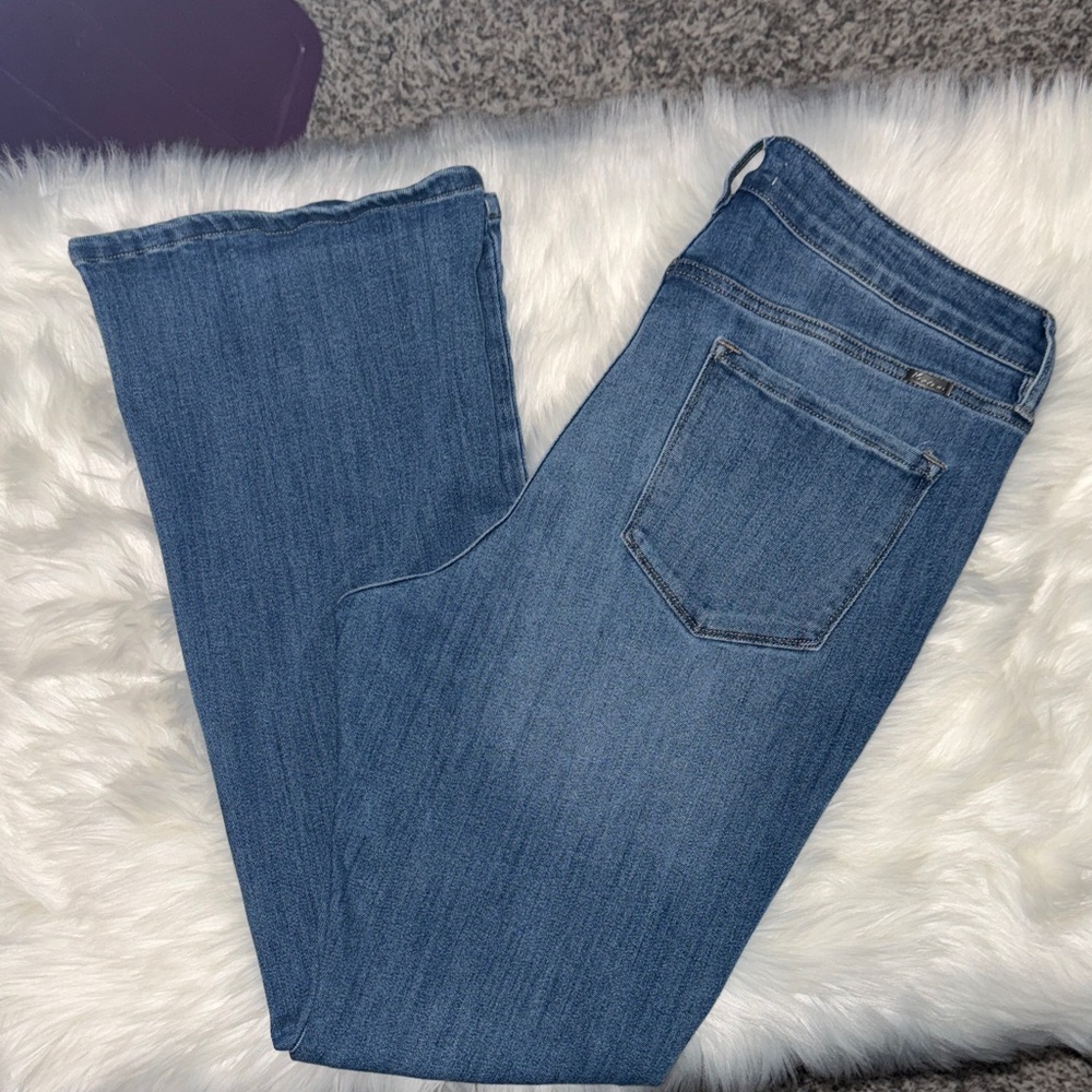 KanCan Women's Flare Jeans in Classic Blue